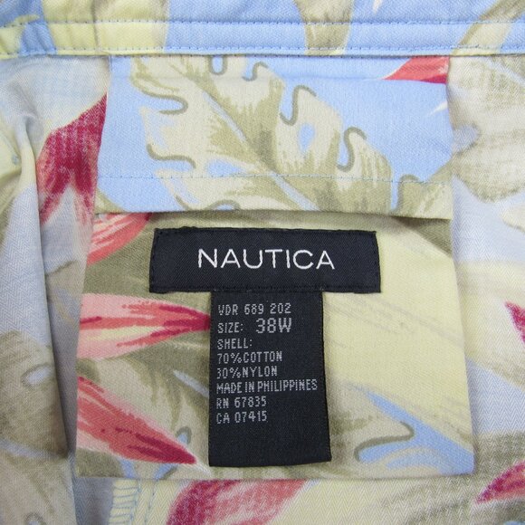 Nautica Men's Boating Shorts Floral Bird of Paradise Design VDR 689 202 Size 38 - Picture 9 of 9